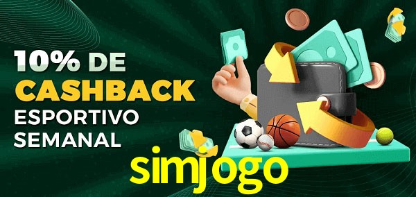 10% de bônus de cashback na simjogo